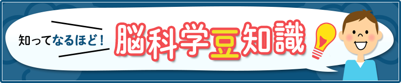 知ってなるほど！脳科学豆知識