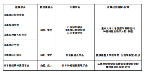 代表候補者一覧